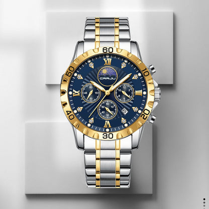 Men's Multifunctional Business Calendar Quartz Watch - Oopsdadforgot.com
