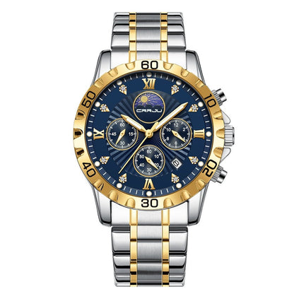 Men's Multifunctional Business Calendar Quartz Watch - Oopsdadforgot.com
