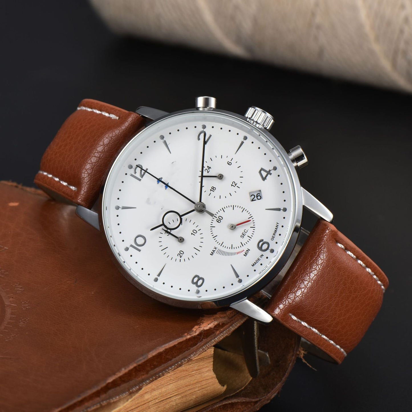 Mens Multifunctional Stylish Business - Ready Waterproof Calendar Watch - Oopsdadforgot.com