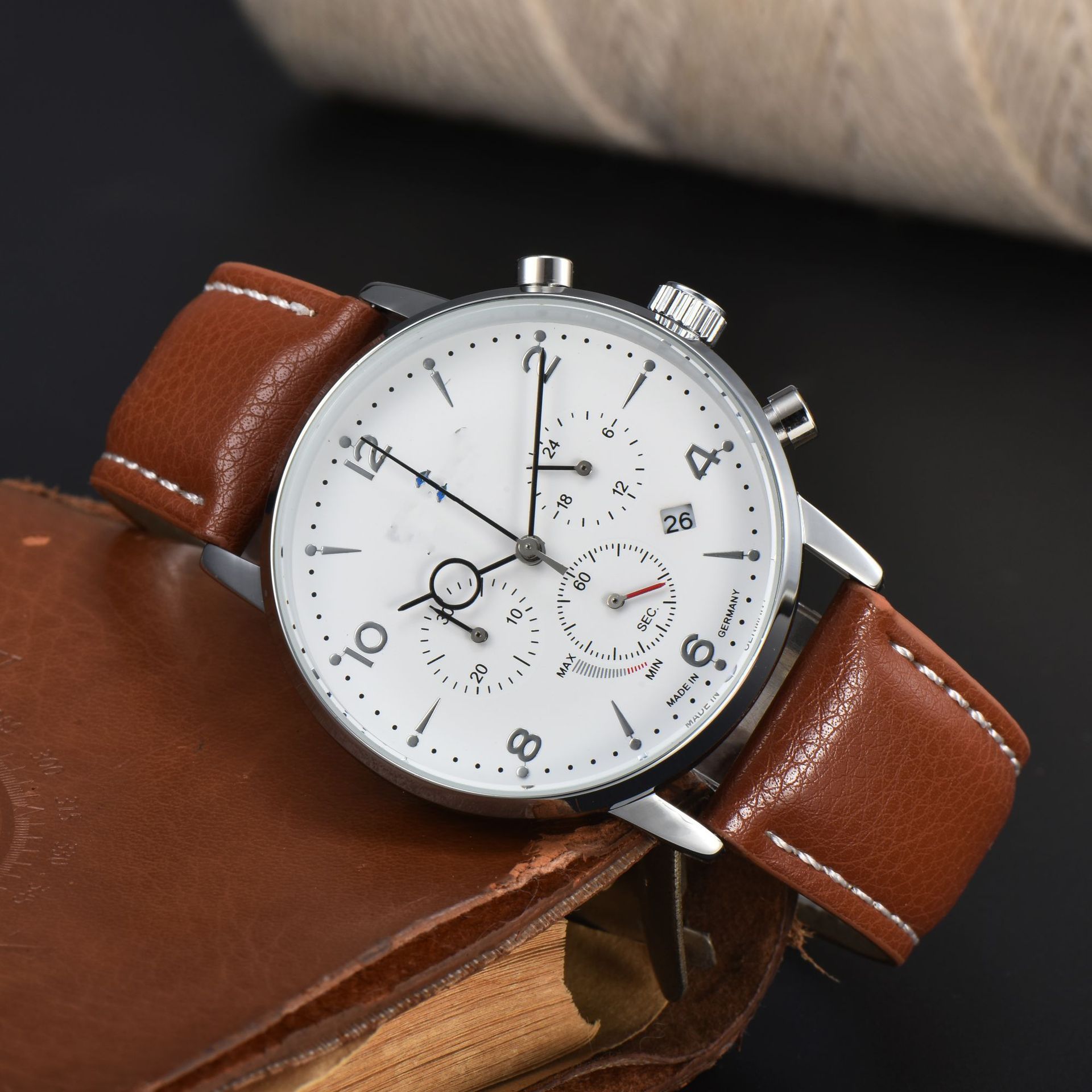 Mens Multifunctional Stylish Business - Ready Waterproof Calendar Watch - Oopsdadforgot.com