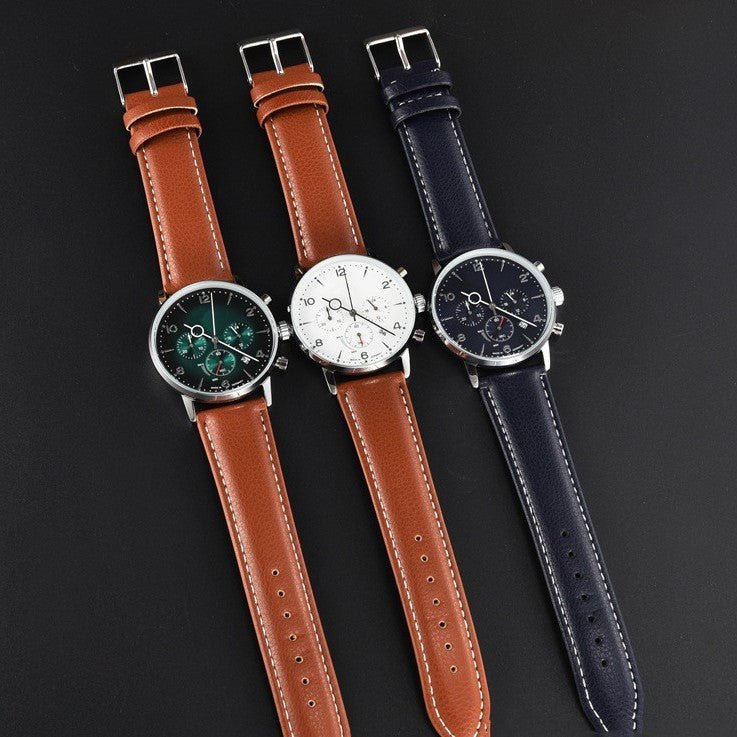 Mens Multifunctional Stylish Business - Ready Waterproof Calendar Watch - Oopsdadforgot.com