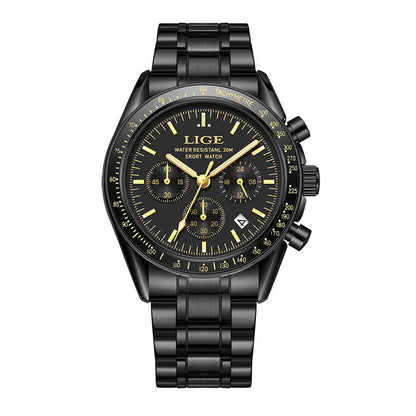 Mens Multifunctional Waterproof Calendar Luminous Quartz Watch - Oopsdadforgot.com
