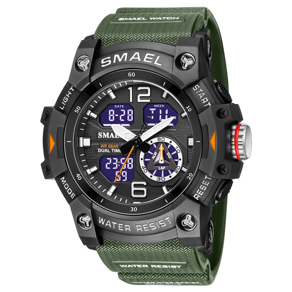 Mens Outdoor Transparent Watch With A Cool Dual - display Design - Oopsdadforgot.com