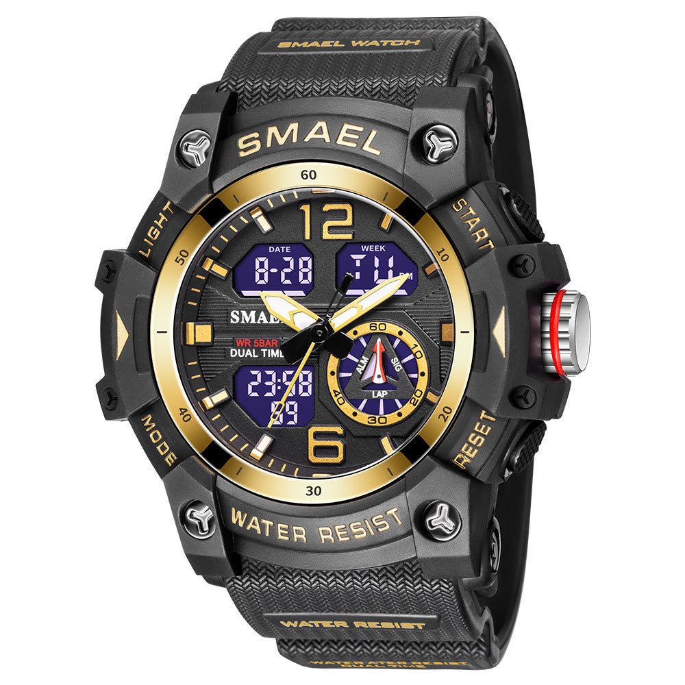 Mens Outdoor Transparent Watch With A Cool Dual - display Design - Oopsdadforgot.com