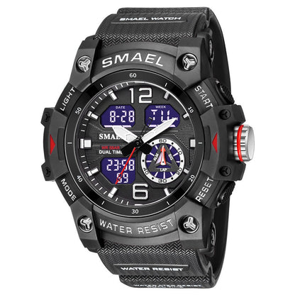 Mens Outdoor Transparent Watch With A Cool Dual - display Design - Oopsdadforgot.com