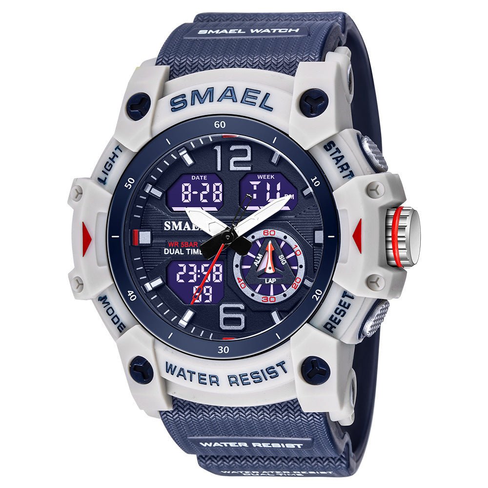 Mens Outdoor Transparent Watch With A Cool Dual - display Design - Oopsdadforgot.com