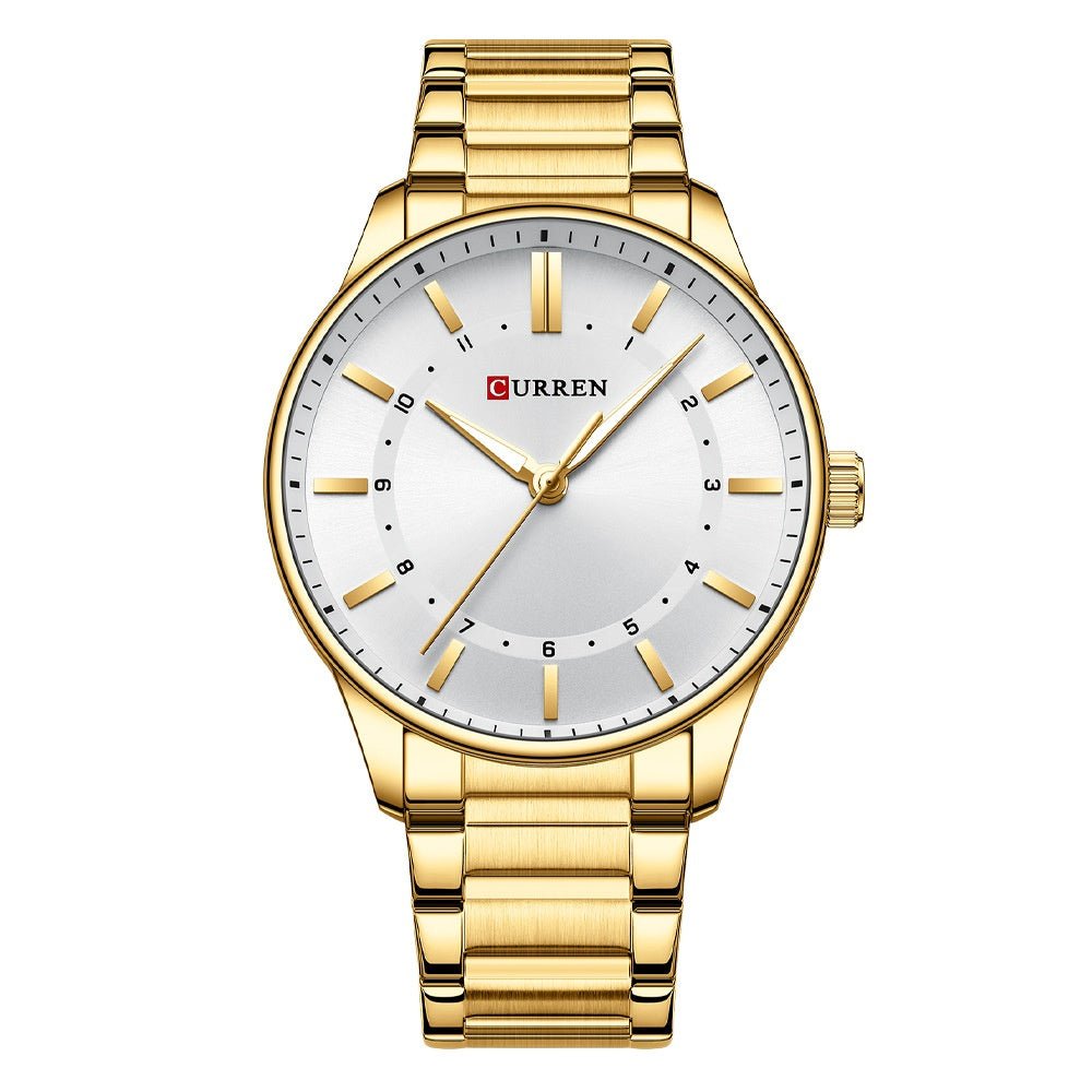 Mens Round Large - Dial Waterproof Watch - Oopsdadforgot.com