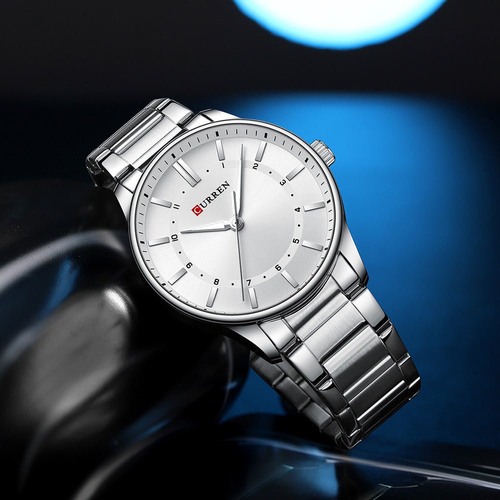 Mens Round Large - Dial Waterproof Watch - Oopsdadforgot.com
