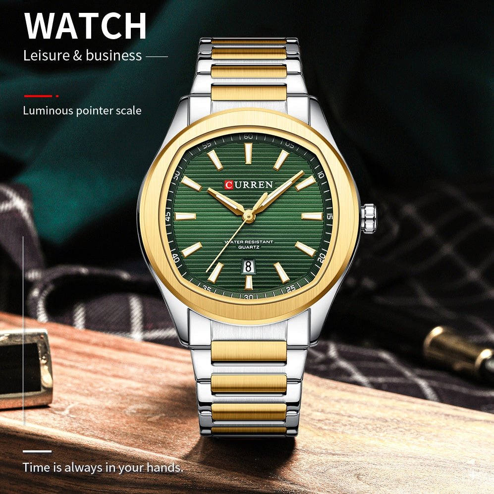 Mens Simple Waterproof Calendar Quartz Watch - Oopsdadforgot.com