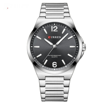 Men's Simple Waterproof Quartz Wristwatch With Steel Band Business Style - Oopsdadforgot.com