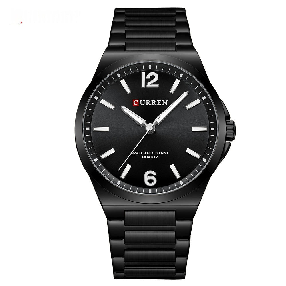 Men's Simple Waterproof Quartz Wristwatch With Steel Band Business Style - Oopsdadforgot.com