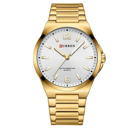 Men's Simple Waterproof Quartz Wristwatch With Steel Band Business Style - Oopsdadforgot.com