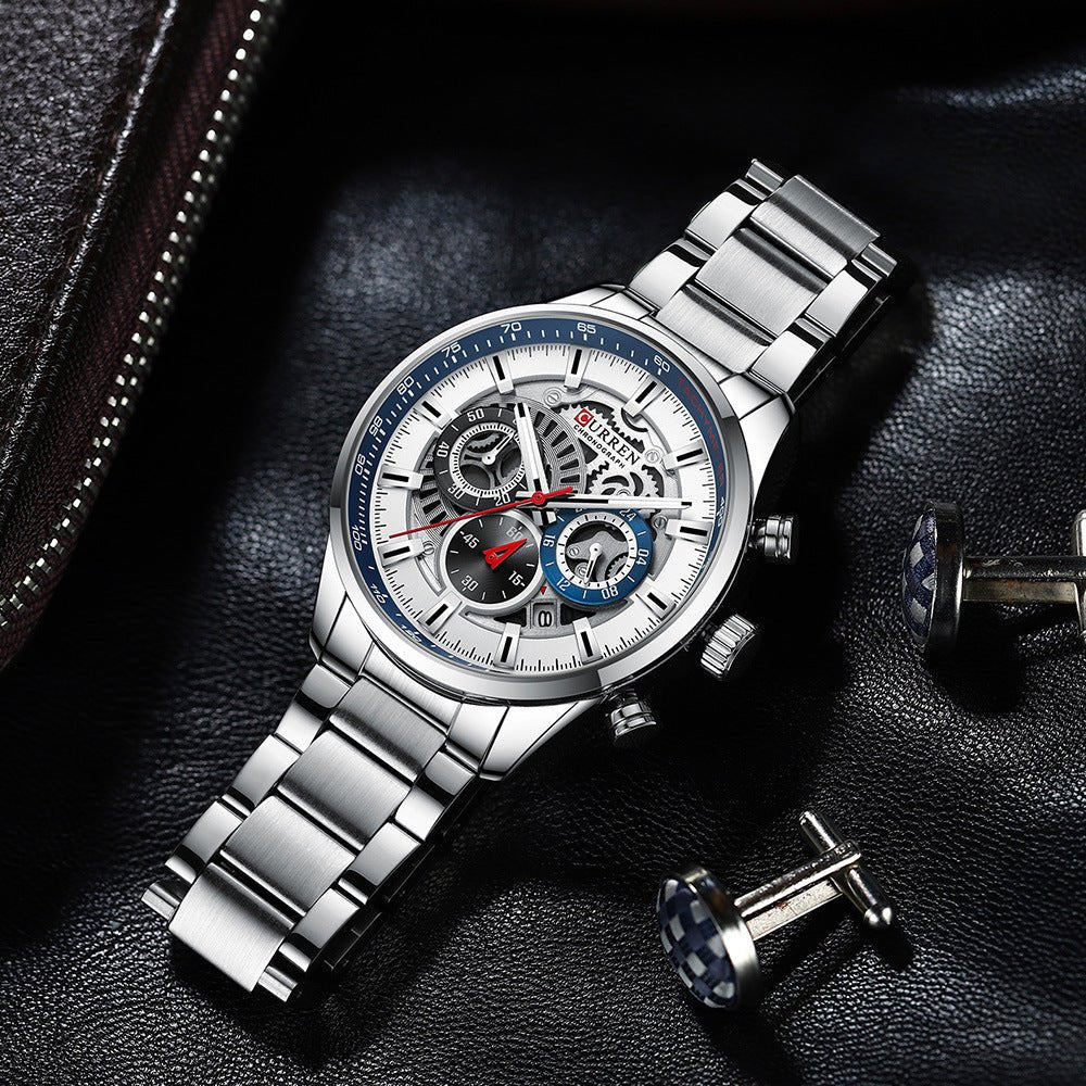 Men's Six - Hand Quartz Fashion Casual Watch - Oopsdadforgot.com
