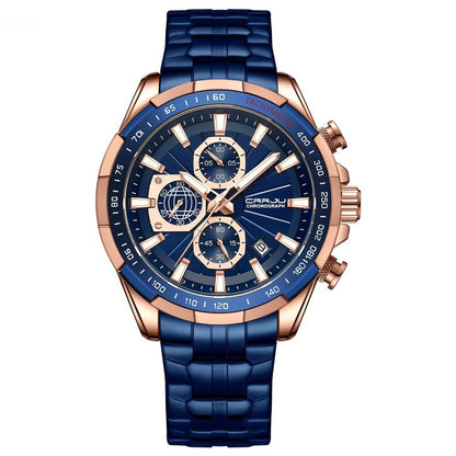 Men's Steel - band Multi - function Waterproof Watch - Oopsdadforgot.com