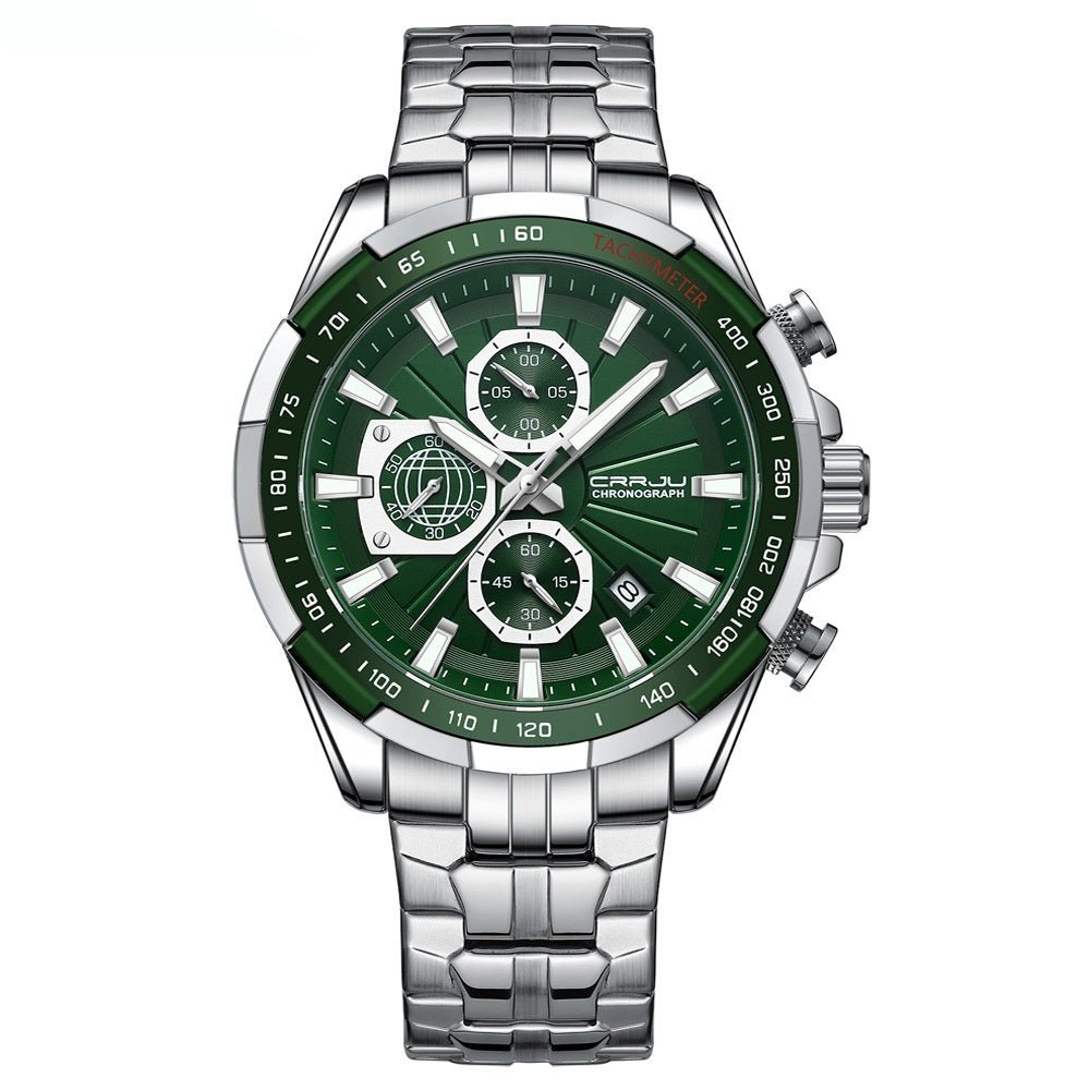 Men's Steel - band Multi - function Waterproof Watch - Oopsdadforgot.com