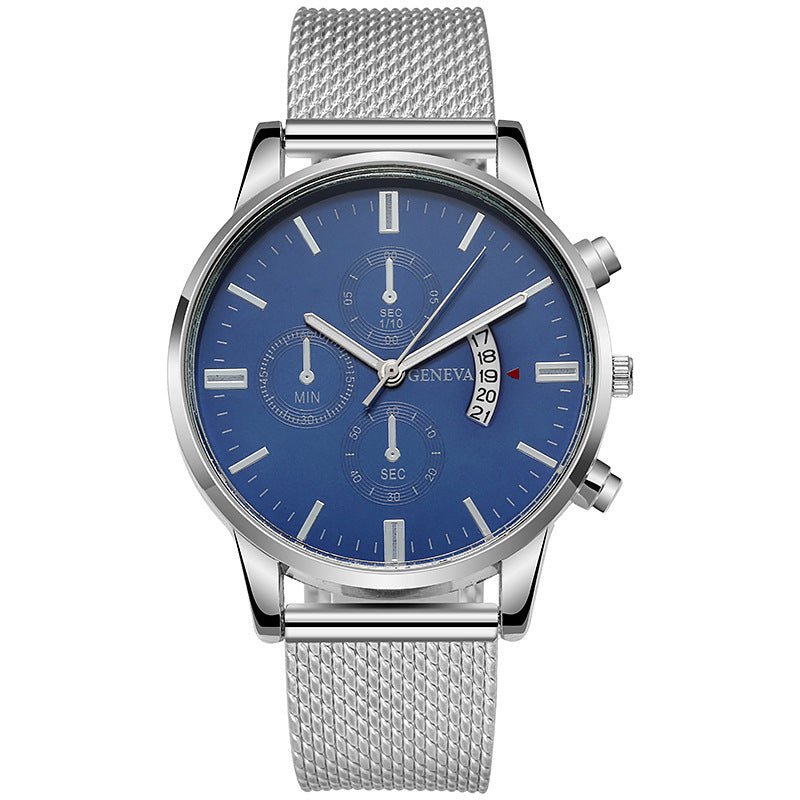 Mens Watch Fake Three - Subdial Six Hands Calendar Casual Fashionable Business Quartz - Oopsdadforgot.com