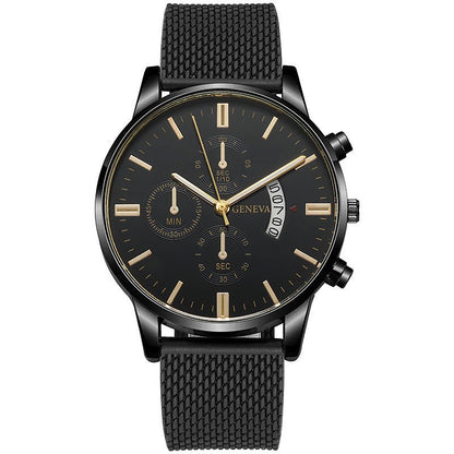 Mens Watch Fake Three - Subdial Six Hands Calendar Casual Fashionable Business Quartz - Oopsdadforgot.com
