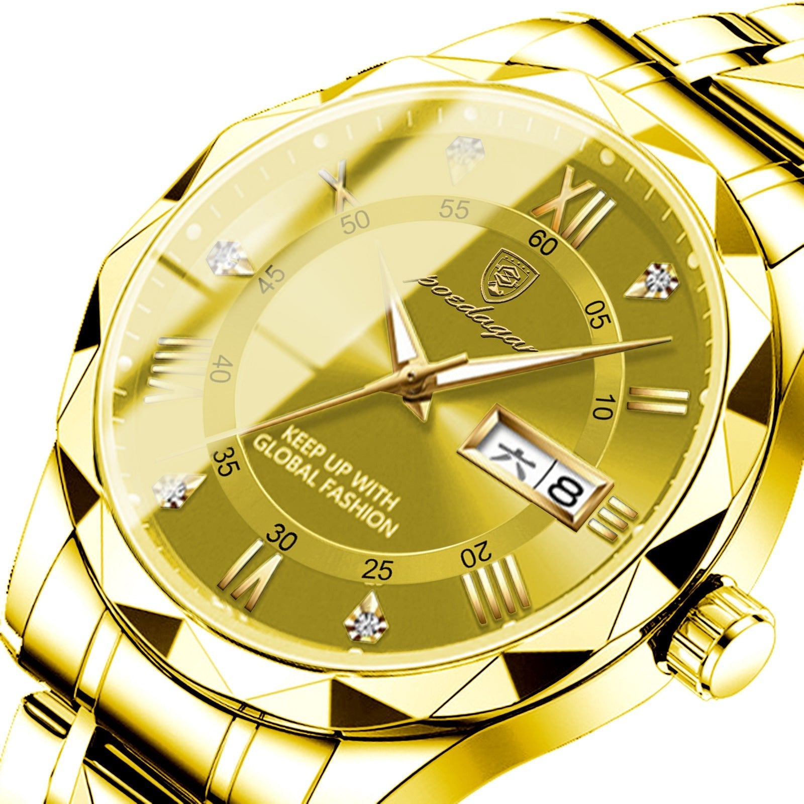 Mens Watch Leather Strap Quartz Movement - Oopsdadforgot.com