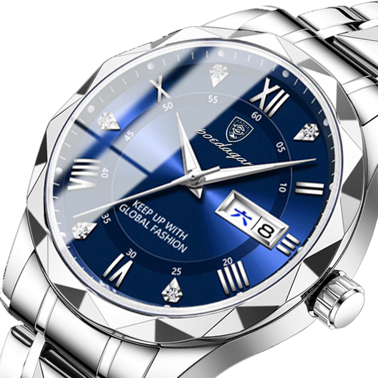 Mens Watch Leather Strap Quartz Movement - Oopsdadforgot.com