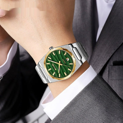 Mens Watch With A Steel Band Calendar Function - Oopsdadforgot.com