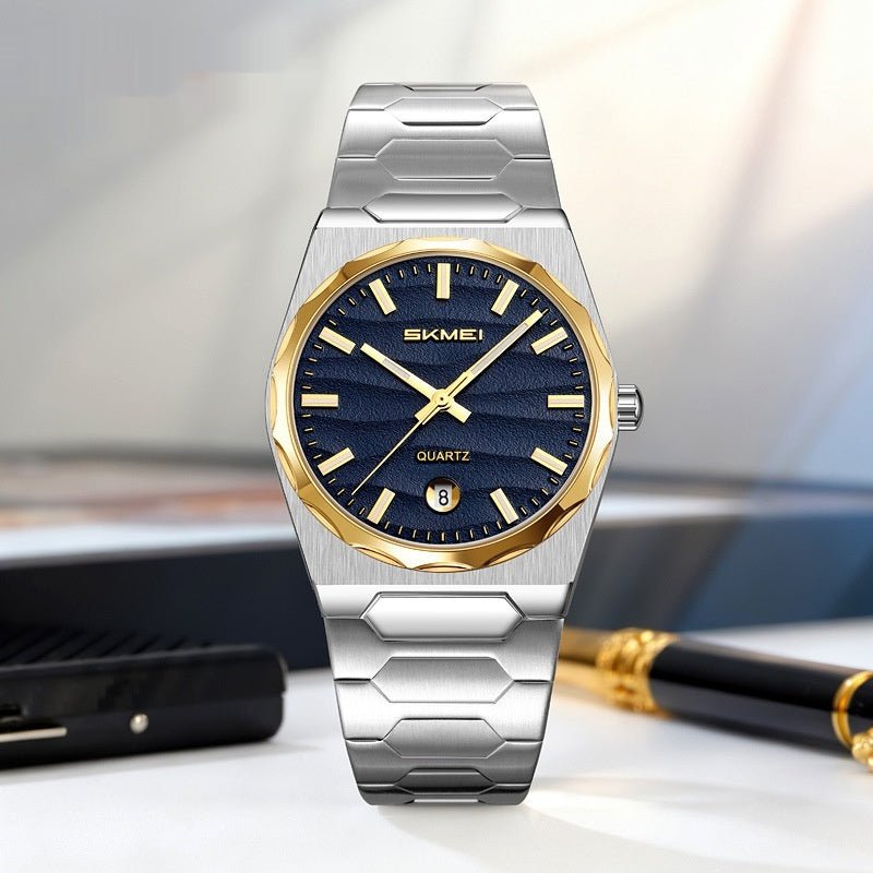 Mens Watch With A Steel Band Calendar Function - Oopsdadforgot.com