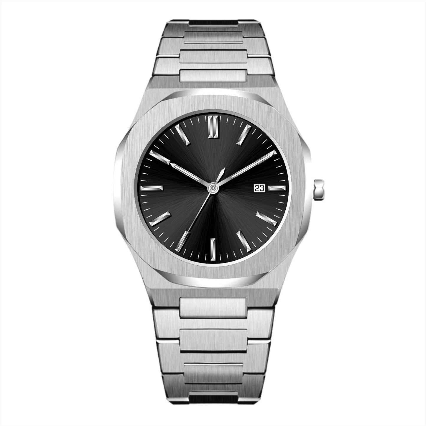 Mens Watch With Calendar Waterproof Quartz Wristwatch - Oopsdadforgot.com