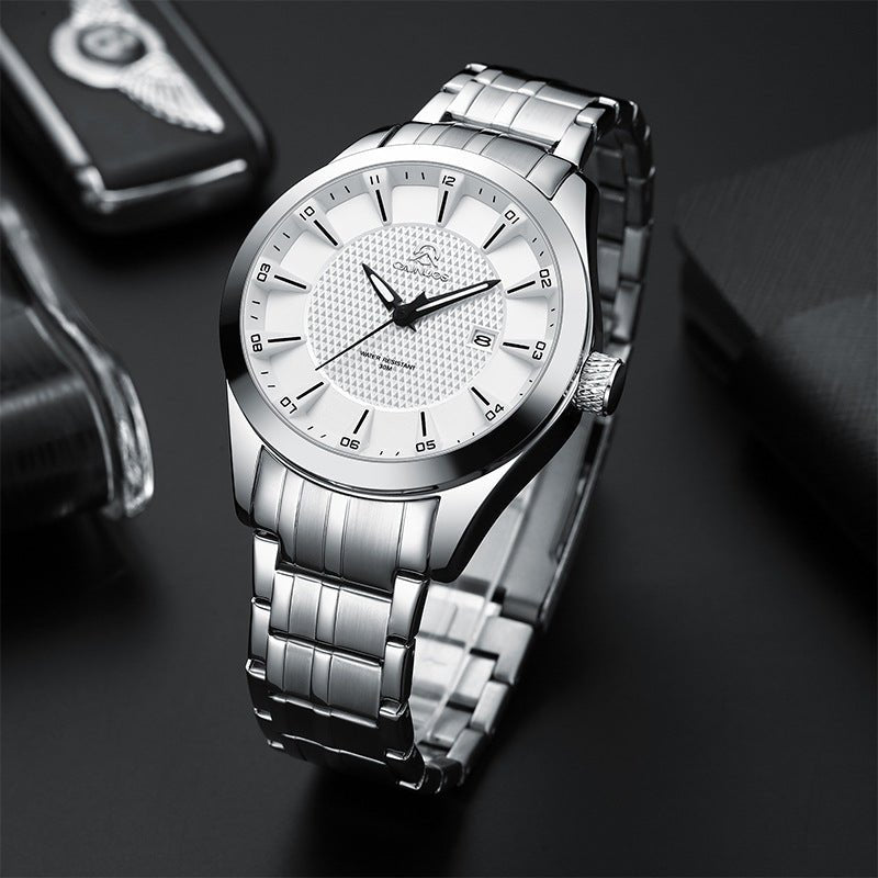 Men's Waterproof Business Calendar Quartz Watch - Oopsdadforgot.com