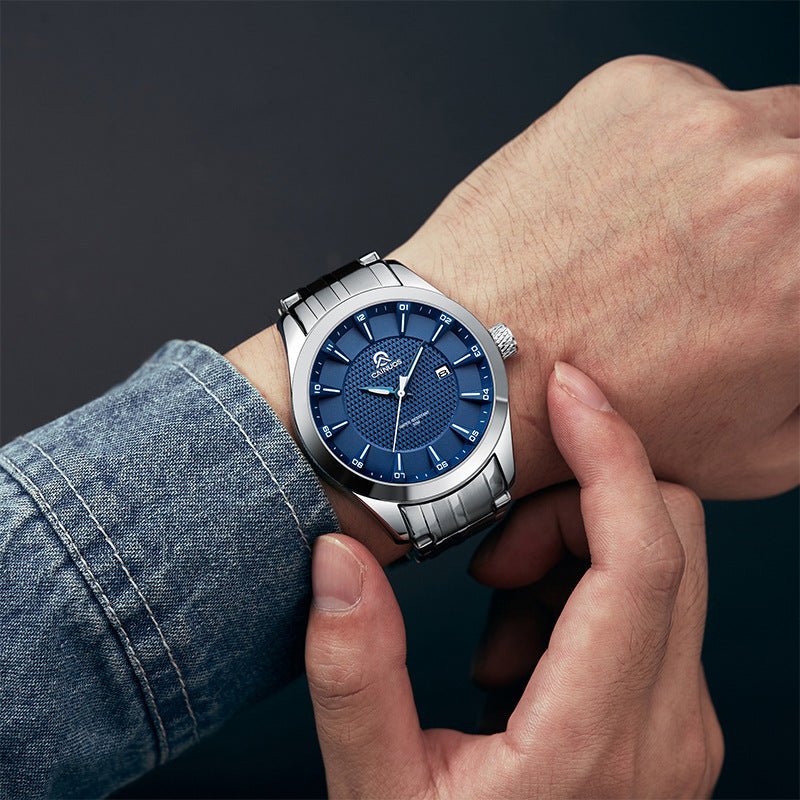 Men's Waterproof Business Calendar Quartz Watch - Oopsdadforgot.com