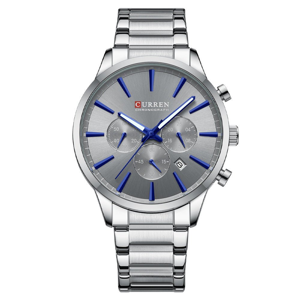 Mens Waterproof Business Round Six - Hand Calendar Watch - Oopsdadforgot.com