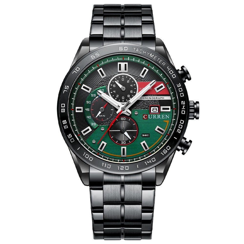 Mens Waterproof Multi - Function Watch With Large Dial And Calendar - Oopsdadforgot.com