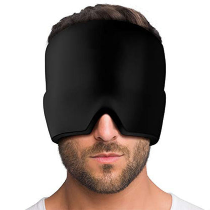 Migraine Relief Hat Cold Therapy Migraine Relief Products Comfortable Head Wrap Ice Pack Eye Mask For Puffy Eyes - Oopsdadforgot.com