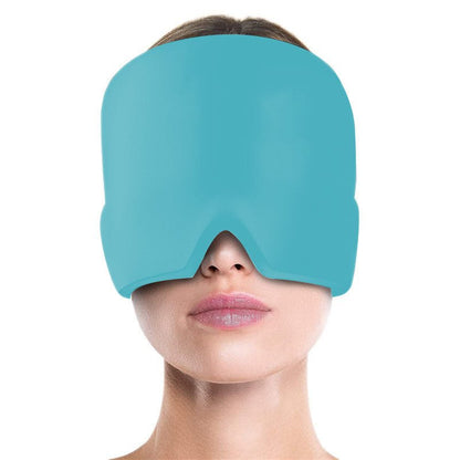 Migraine Relief Hat Cold Therapy Migraine Relief Products Comfortable Head Wrap Ice Pack Eye Mask For Puffy Eyes - Oopsdadforgot.com