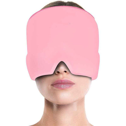 Migraine Relief Hat Cold Therapy Migraine Relief Products Comfortable Head Wrap Ice Pack Eye Mask For Puffy Eyes - Oopsdadforgot.com