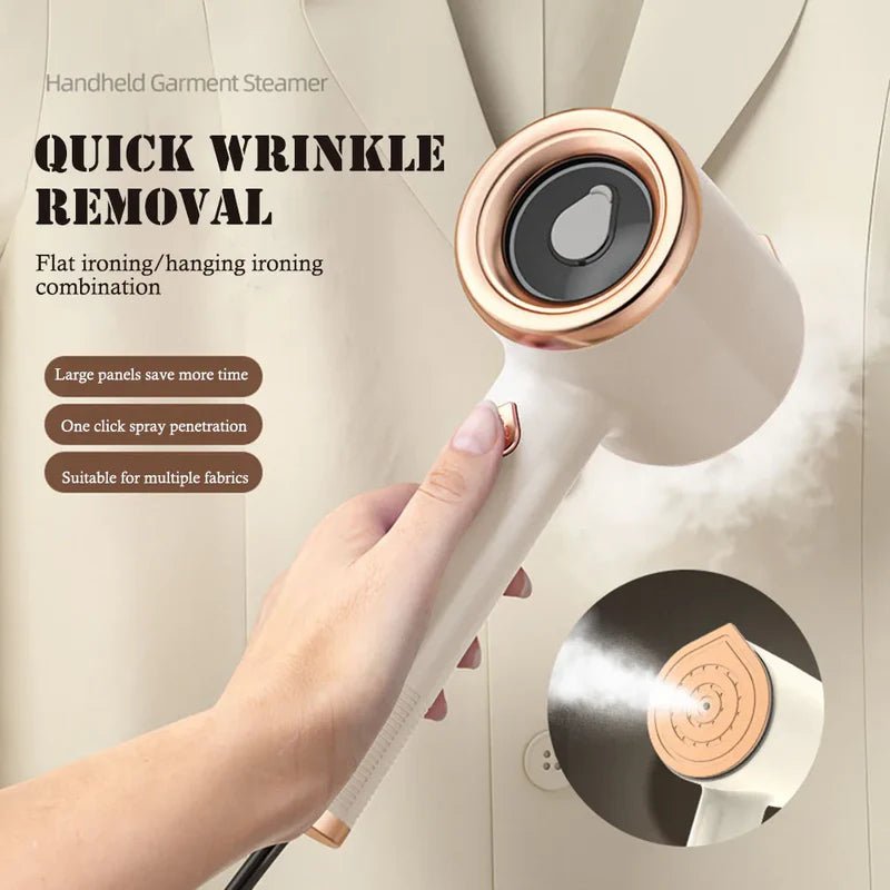 Mini Portable Handheld Garment Steamer Fabric Steam Iron For Clothes Travel Home Appliances Vertical US Plug Ironing Machine - Oopsdadforgot.com