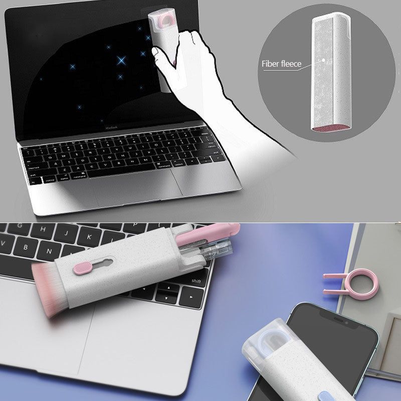 Multifunctional Bluetooth - compatible Headset Cleaning Pen Set Keyboard Cleaner Cleaning Tools Cleaner Keycap Puller Kit - Oopsdadforgot.com