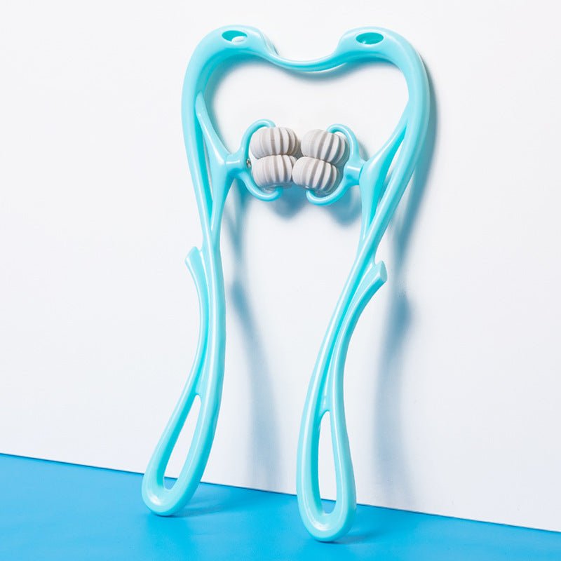 Multifunctional Manual Six - wheel Neck Massager Massage Relieve Roller Massage Tool - Oopsdadforgot.com