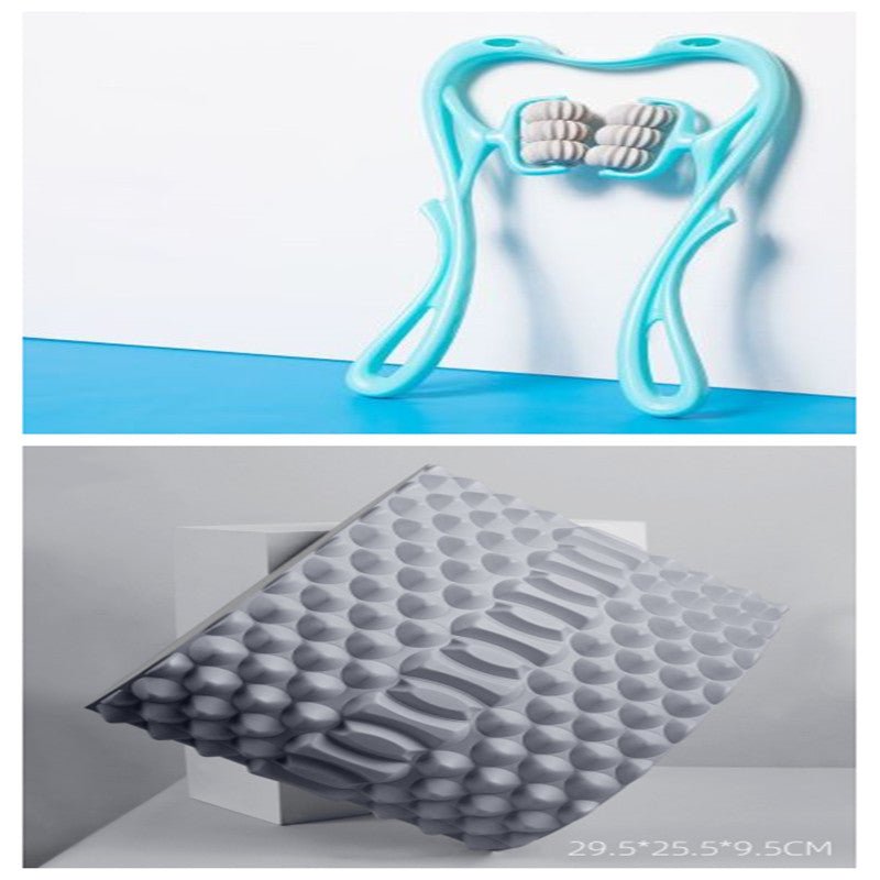 Multifunctional Manual Six - wheel Neck Massager Massage Relieve Roller Massage Tool - Oopsdadforgot.com