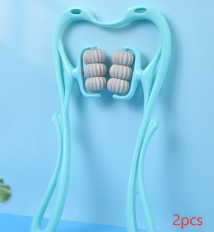 Multifunctional Manual Six - wheel Neck Massager Massage Relieve Roller Massage Tool - Oopsdadforgot.com