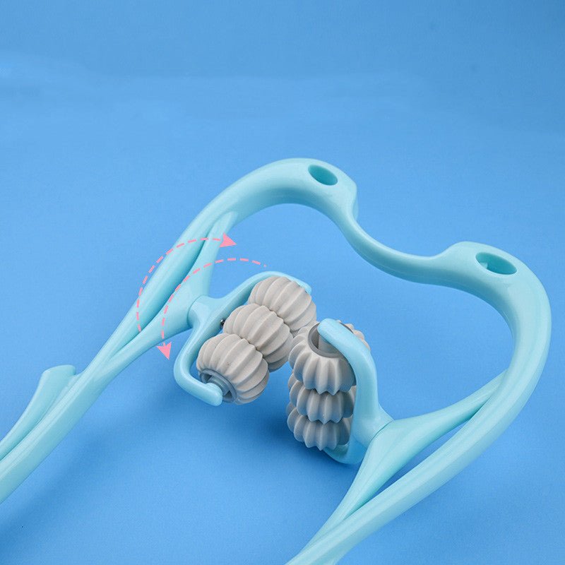 Multifunctional Manual Six - wheel Neck Massager Massage Relieve Roller Massage Tool - Oopsdadforgot.com