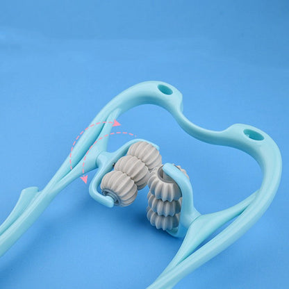 Multifunctional Manual Six - wheel Neck Massager Massage Relieve Roller Massage Tool - Oopsdadforgot.com