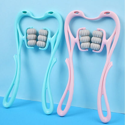 Multifunctional Manual Six - wheel Neck Massager Massage Relieve Roller Massage Tool - Oopsdadforgot.com