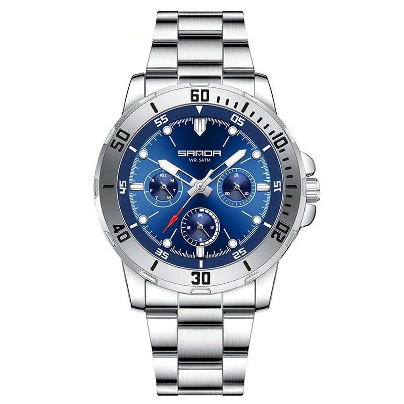 Multifunctional Waterproof Quartz Watch For Men - Oopsdadforgot.com