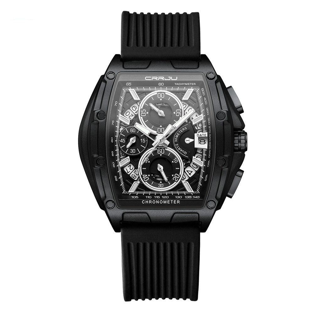 Neutral Waterproof Multifunction Quartz Watch – Durable Calendar Sports Watch for Men - Oopsdadforgot.com