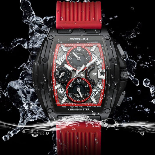 Neutral Waterproof Multifunction Quartz Watch – Durable Calendar Sports Watch for Men - Oopsdadforgot.com
