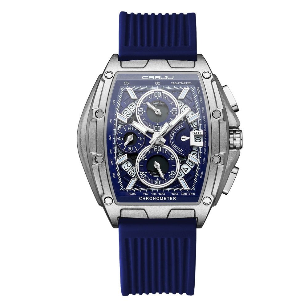 Neutral Waterproof Multifunction Quartz Watch – Durable Calendar Sports Watch for Men - Oopsdadforgot.com