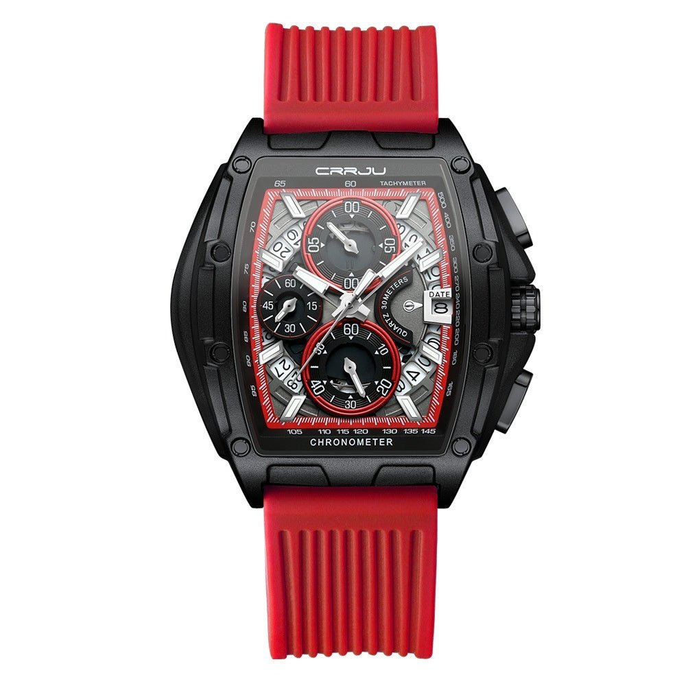 Neutral Waterproof Multifunction Quartz Watch – Durable Calendar Sports Watch for Men - Oopsdadforgot.com