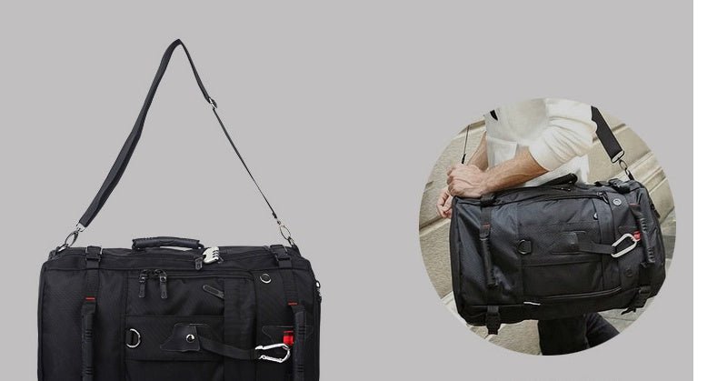 New double shoulder bag Oxford cloth bags male outdoor backpack large capacity baggage bag multifunction hiking bag - Oopsdadforgot.com