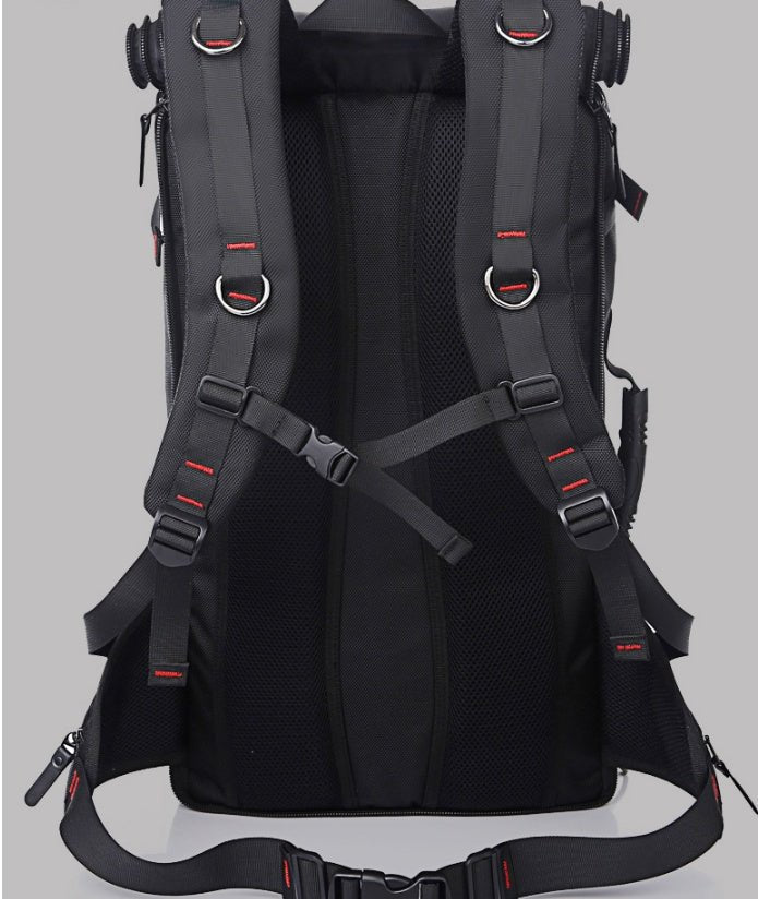 New double shoulder bag Oxford cloth bags male outdoor backpack large capacity baggage bag multifunction hiking bag - Oopsdadforgot.com