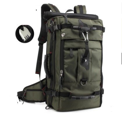 New double shoulder bag Oxford cloth bags male outdoor backpack large capacity baggage bag multifunction hiking bag - Oopsdadforgot.com