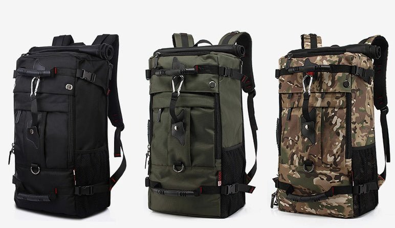 New double shoulder bag Oxford cloth bags male outdoor backpack large capacity baggage bag multifunction hiking bag - Oopsdadforgot.com